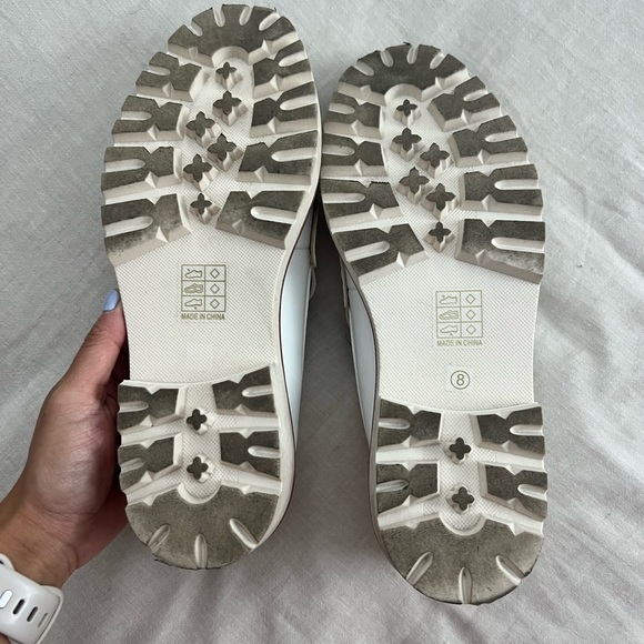 Journee White Croc Loafers - Picture 7 of 8